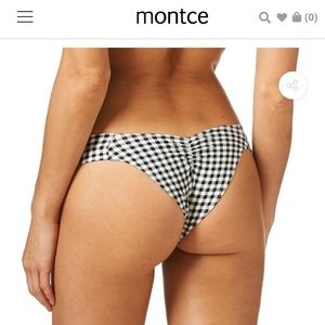 NWT Gingham Additional Coverage Uno Swim Bottoms